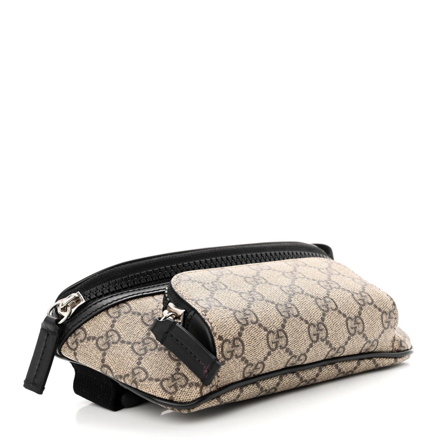 Gucci GG Supreme Monogram Belt Bag Black 4 of 13