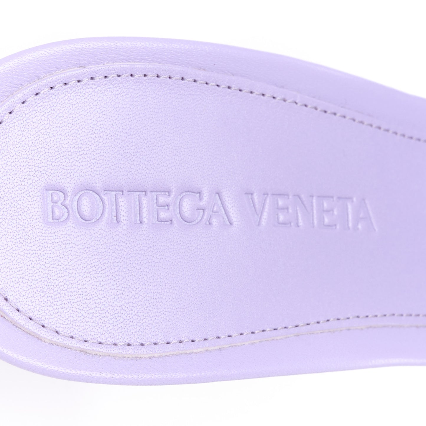 Lambskin Stretch Mule Sandals 37 Lavender