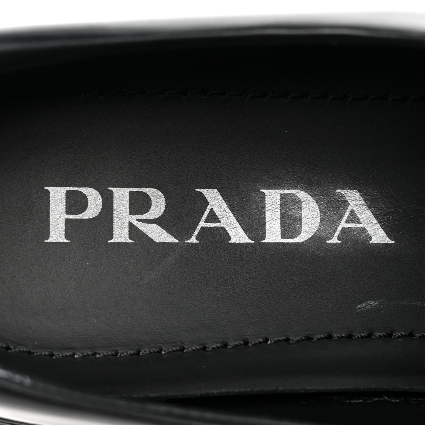 Spazzolato Rois Metal Triangle Logo Monolith 55mm Loafers 37.5 Black