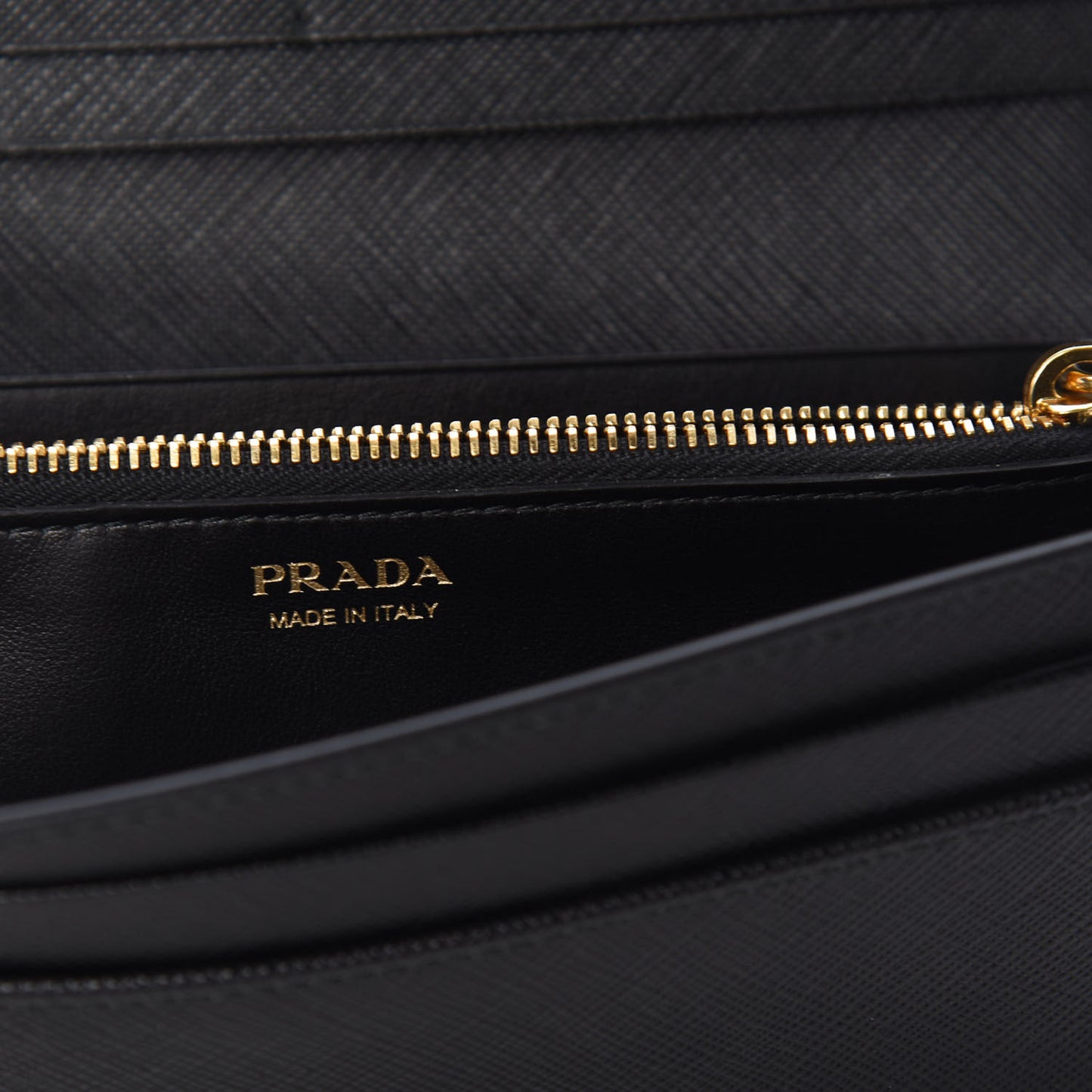 Saffiano Greche Flap Continental Wallet Black Rosso