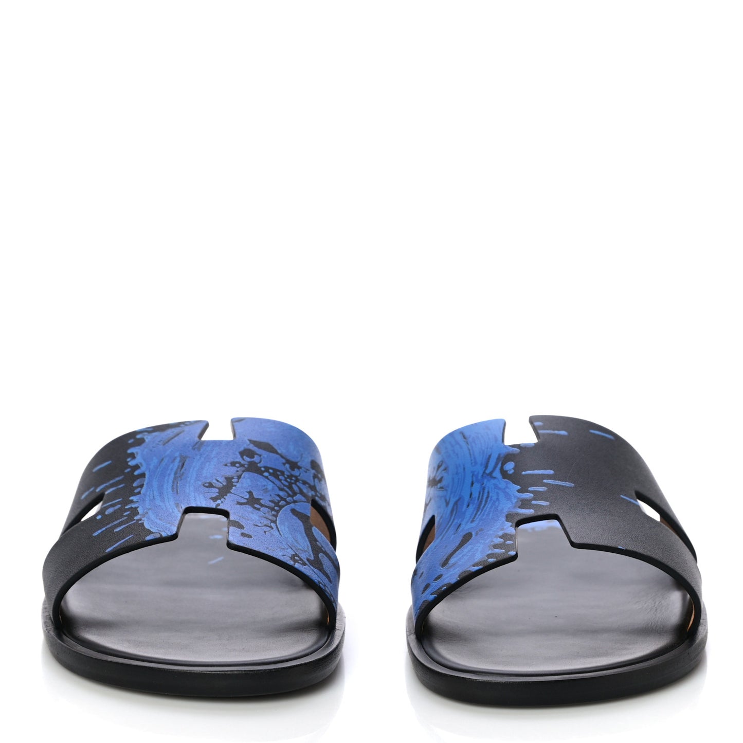 Calfskin Mens Peinture Fraiche Izmir Sandals 42.5 Bleu Electrique