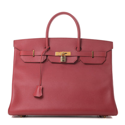Hermes Courchevel Birkin 40 Rouge Vif 1 of 14