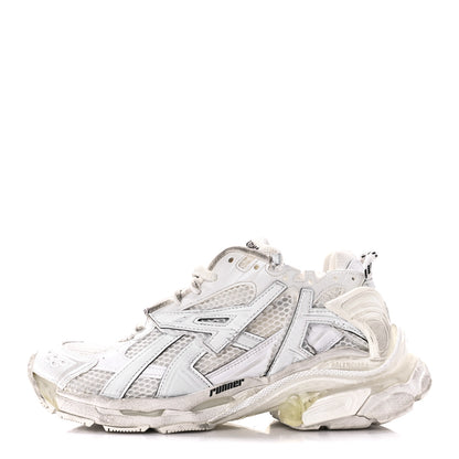 Balenciaga Mesh Rubber Monocolor Womens Runner Sneakers 39 White 1 of 9
