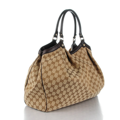 Gucci Monogram Large Sukey Tote Dark Brown 3 of 10