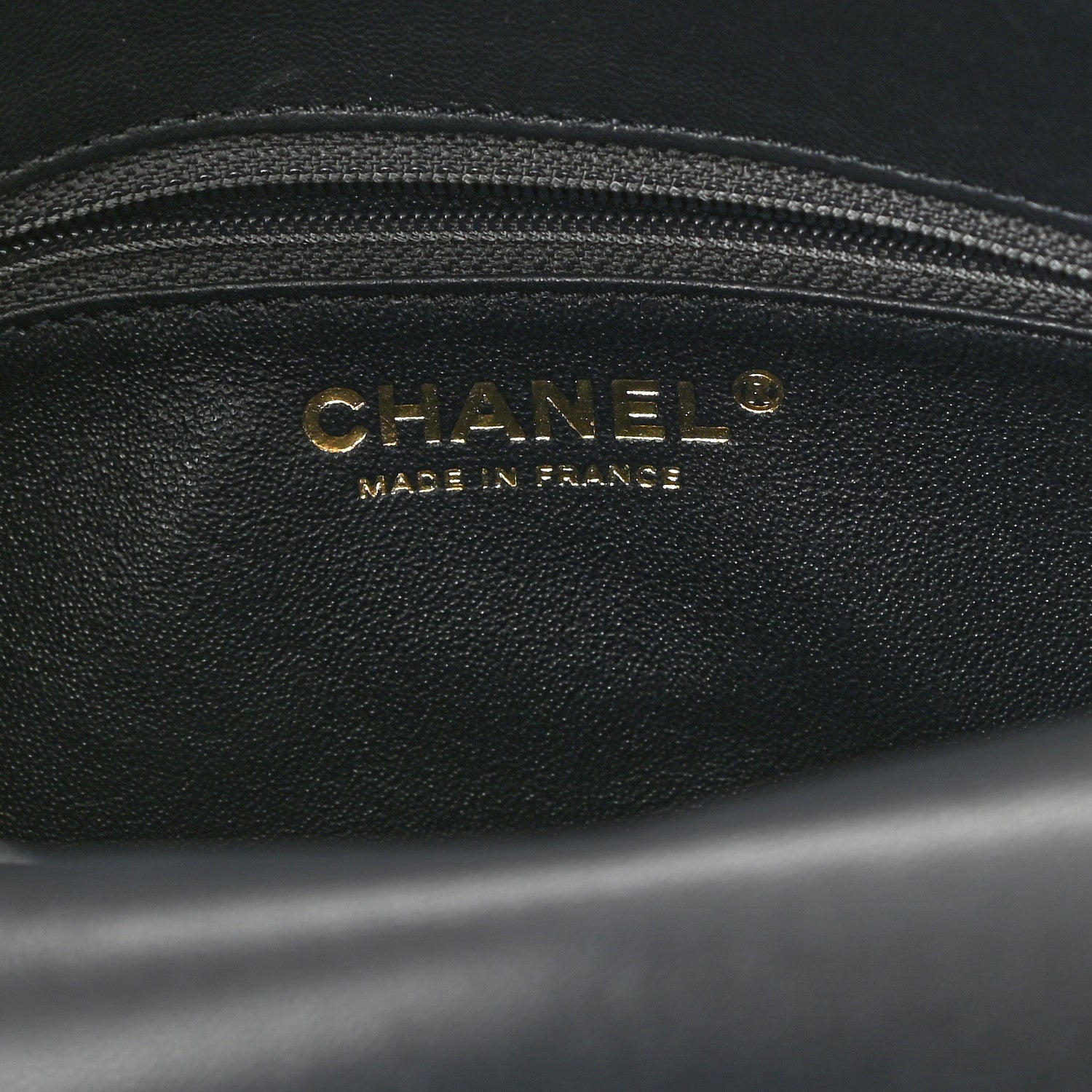 Chanel Lambskin Quilted Small CC Chic Flap Grey Dark Navy 6 of 11