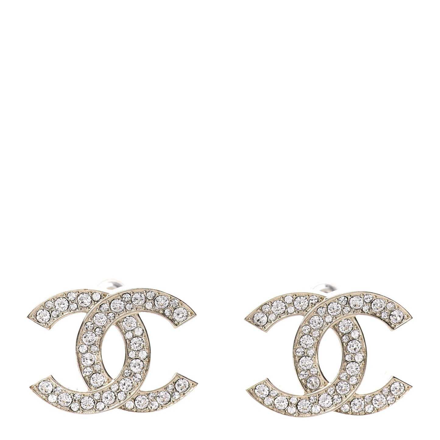Crystal CC Rockin Summer Stud Earrings Gold