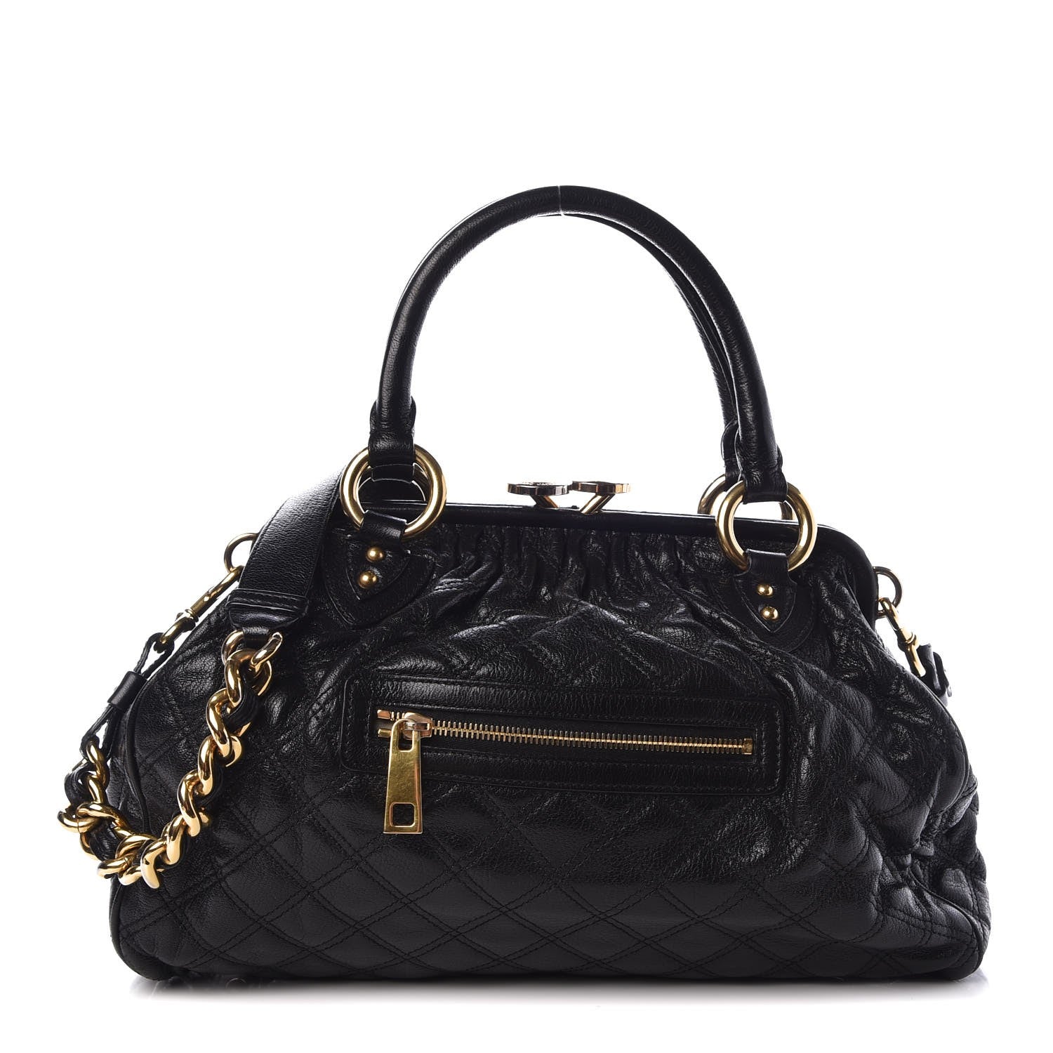 Marc Jacobs Calfskin Quilted Stam Black 1 of 11