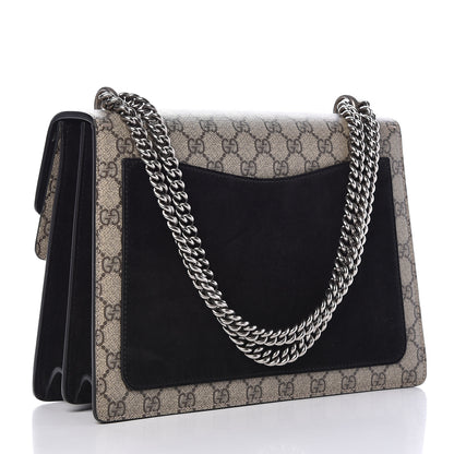 Gucci GG Supreme Monogram Medium Dionysus Shoulder Bag Black 3 of 12