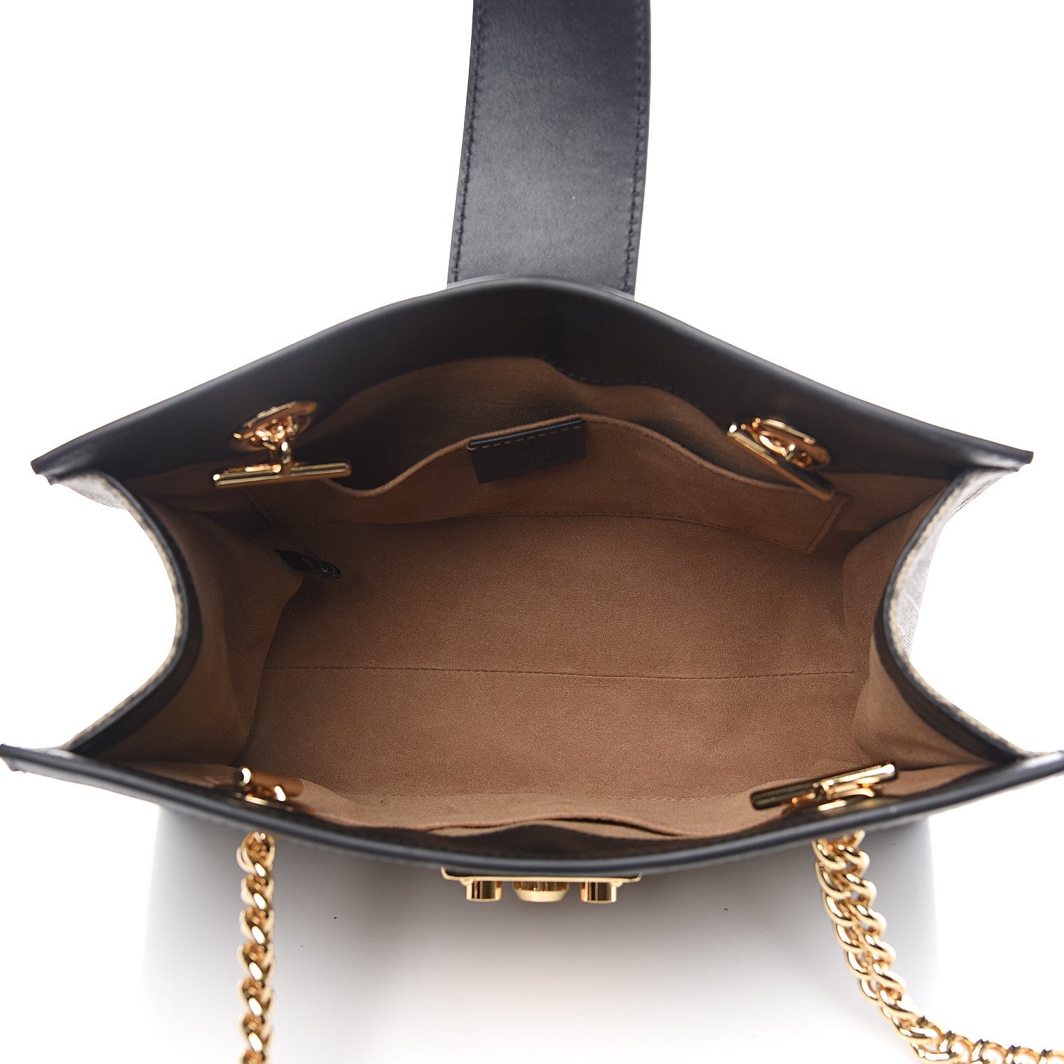 Gucci GG Supreme Monogram Small Padlock Tote Black 4 of 9