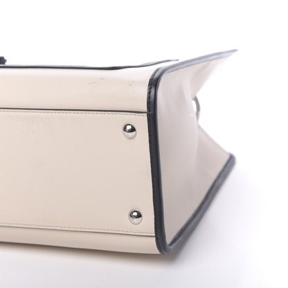 Fendi Vitello Century Opaco F is Fendi Bi-Color Regular Runaway Satchel Camelia Black 16 of 16