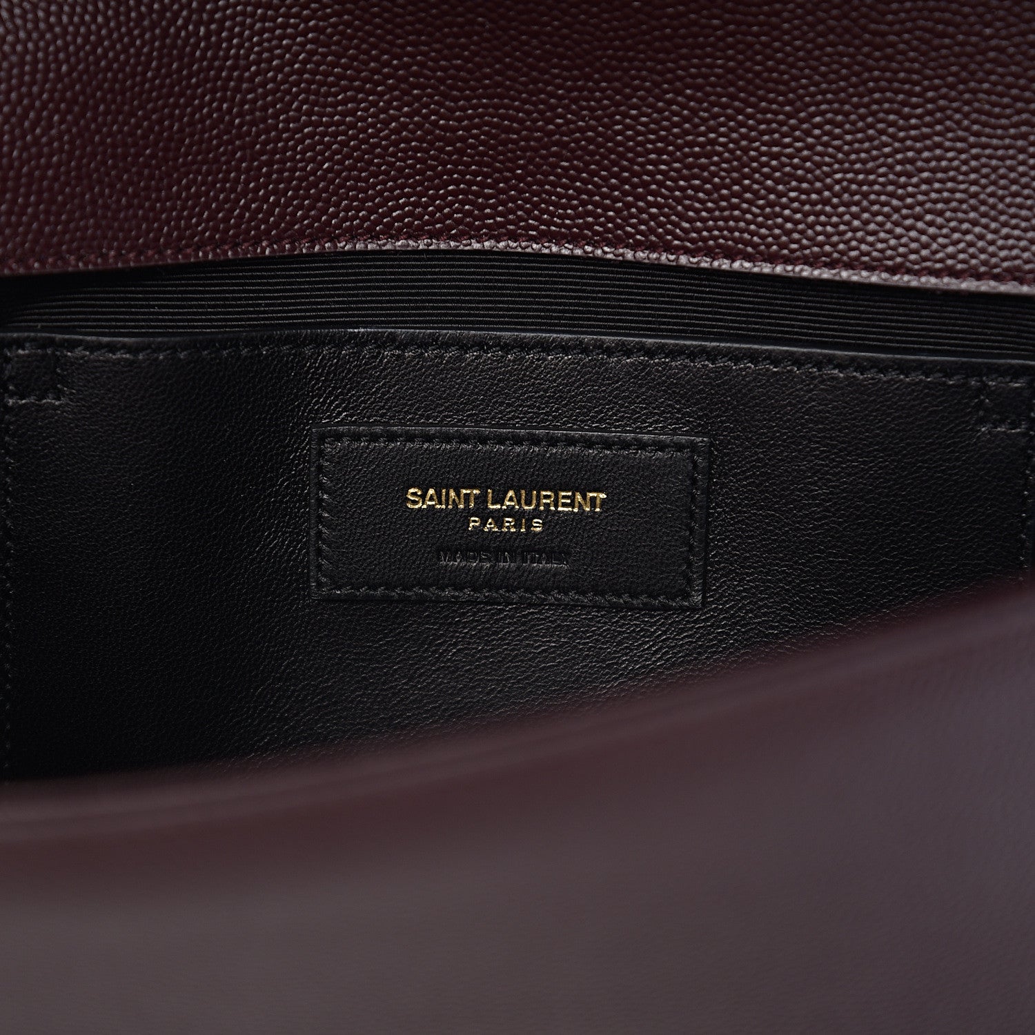 Saint Laurent Grain De Poudre Classic Monogram Cassandre Clutch Amaranto 7 of 7