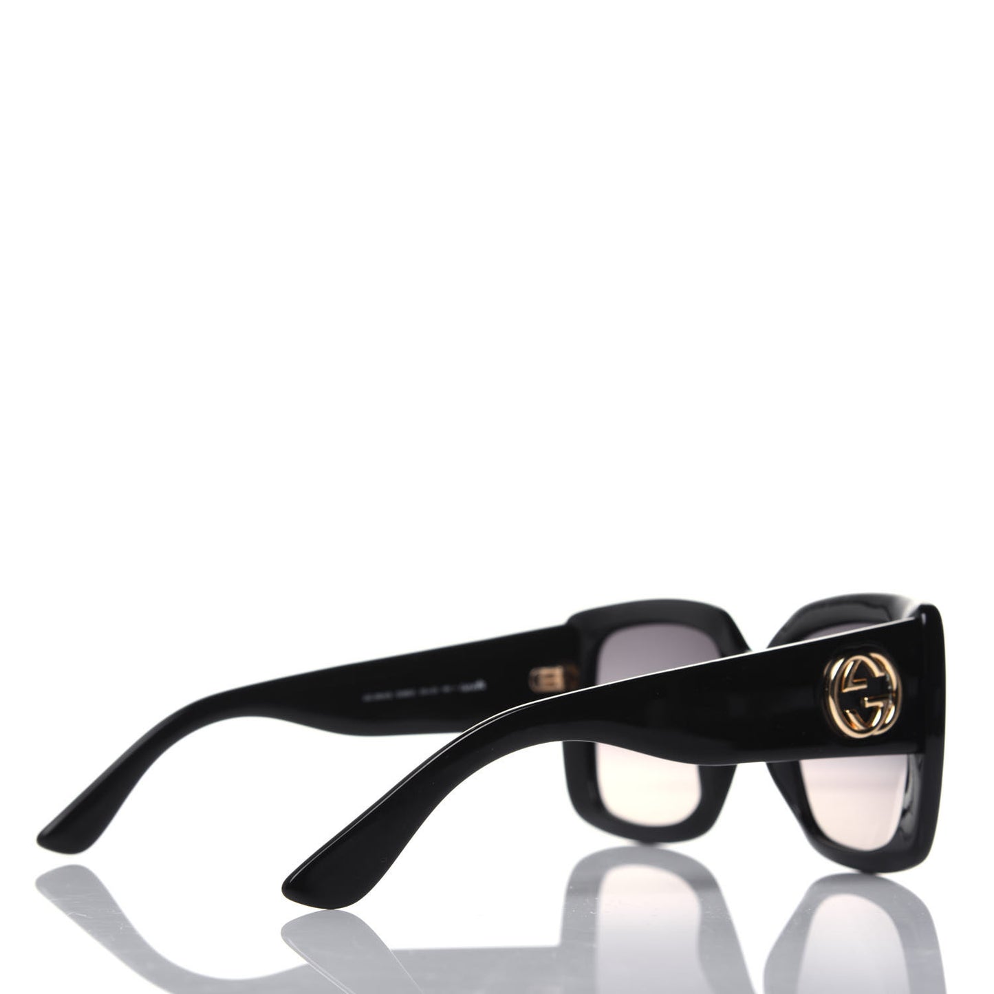 Acetate Square Frame Sunglasses GG 3814S Black