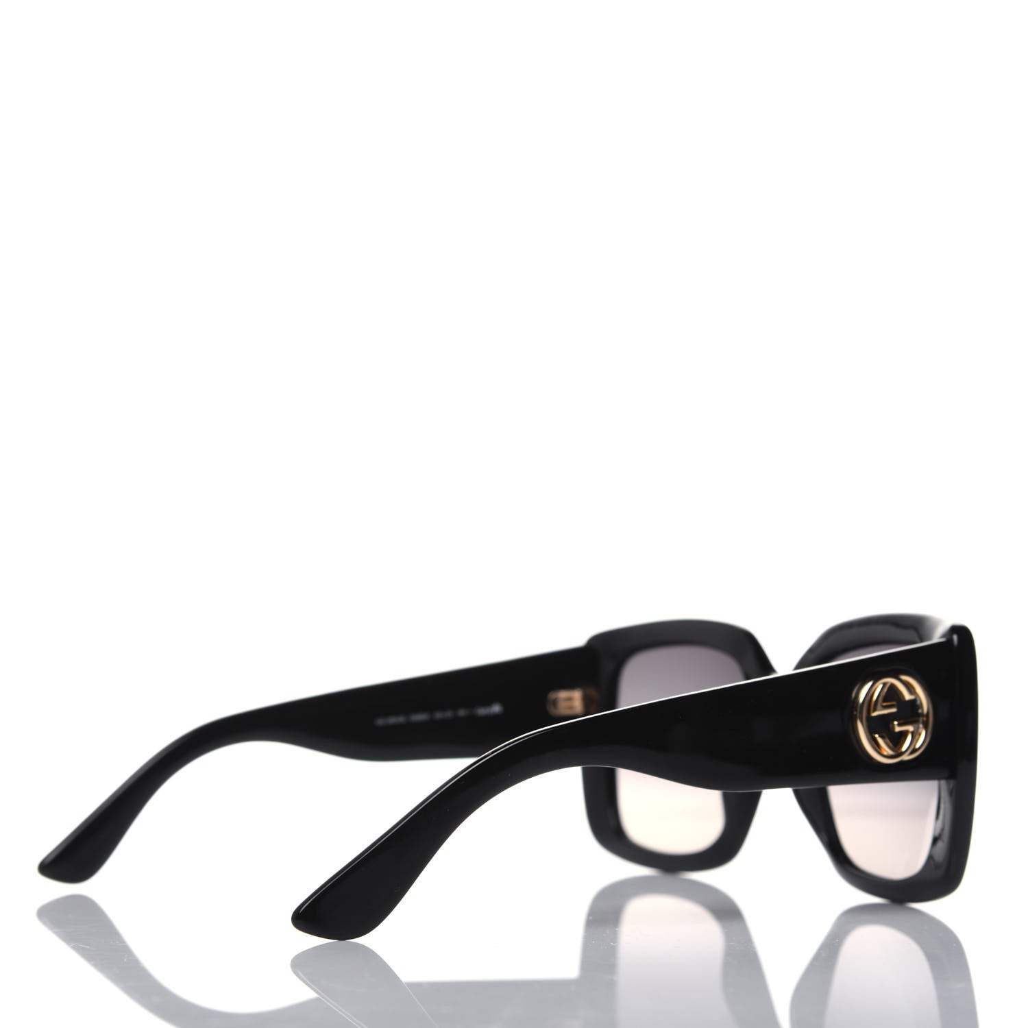 Gucci Acetate Square Frame Sunglasses GG 3814S Black 4 of 7
