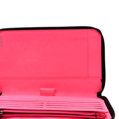 Chanel Calfskin Cambon Zip Around Organizer Wallet Black 7 of 21