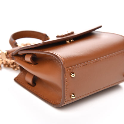 Dolce & Gabbana Calfskin Micro 58 Miss Sicily Satchel Brown 7 of 11