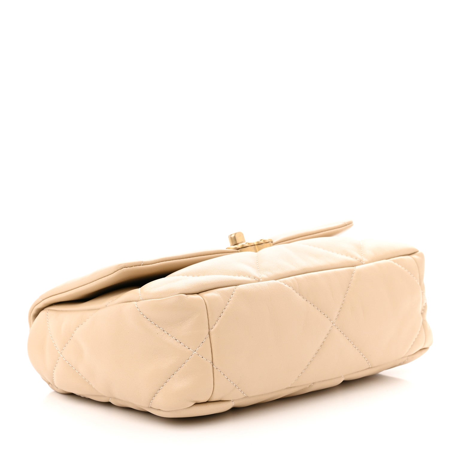 Chanel Lambskin Quilted Medium Chanel 19 Flap Beige 4 of 11