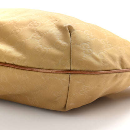 Gucci Nylon Monogram Web Medium Half Moon Hobo Beige 9 of 9