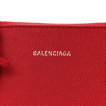 Balenciaga Signature Grained Calfskin Logo S Ville Top Handle Bag Rouge Coquelicot Black 18 of 19