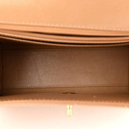 Chanel Caviar Stitched Shoulder Flap Bag Beige 4 of 8