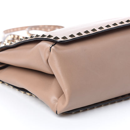 Valentino Garavani Vitello Rockstud Flip Lock Tote Alpaca 8 of 16