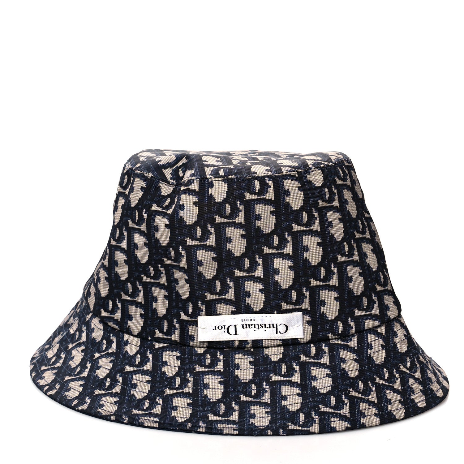 Christian Dior Oblique Reversible Teddy-D Brim Bucket Hat 58 Blue 10 of 12