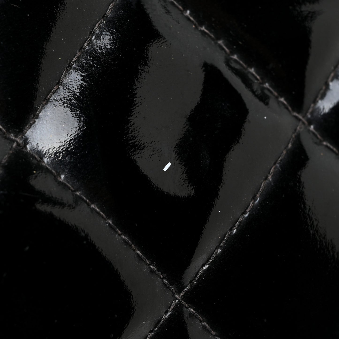 Patent Quilted Timeless CC Tote Black