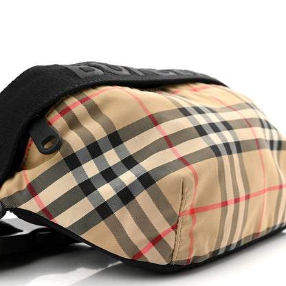 Burberry Nylon Vintage Check Sonny Bum Bag Archive Beige Black 8 of 10