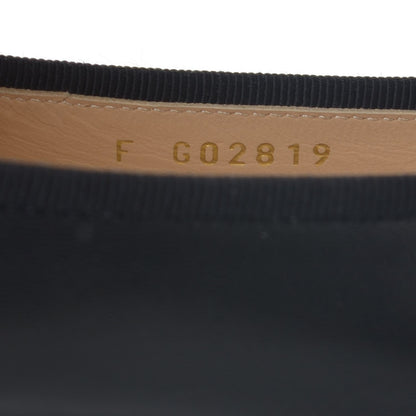 Chanel Lambskin Patent CC Cap Toe Ballerina Flats 36 Black 10 of 11