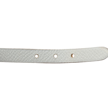 Hermes Epsom Behapi Double Tour Bracelet M White Mango 6 of 7