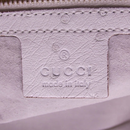 Gucci Ostrich Signature Bowler White 10 of 12