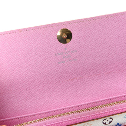Louis Vuitton Monogram Multicolor Sarah Wallet White Litchi 7 of 9