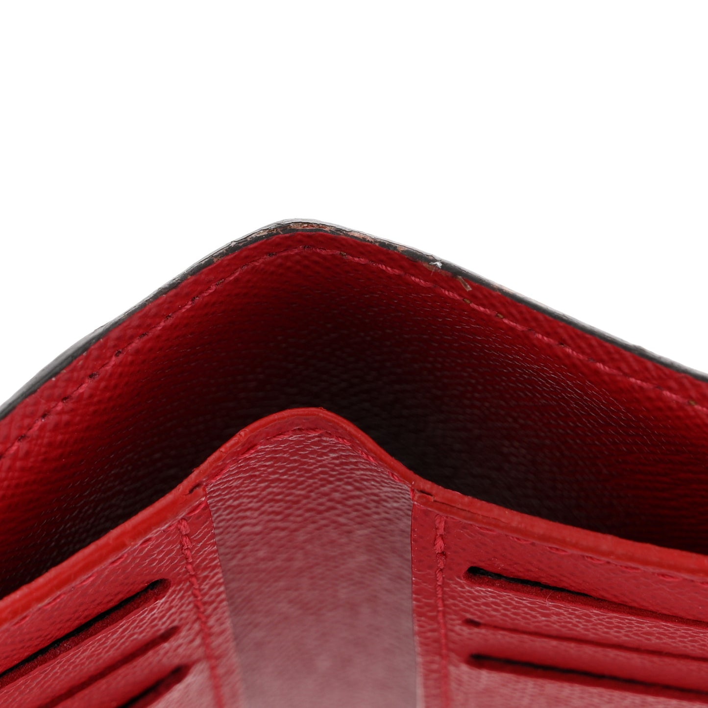 Damier Ebene Victorine Wallet Red