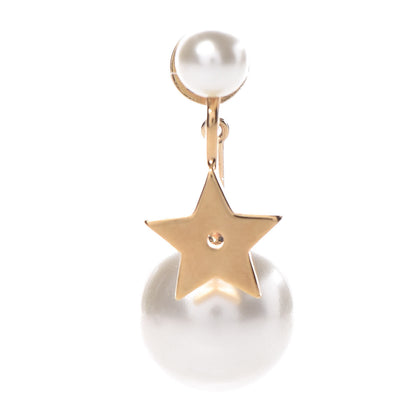 Christian Dior Pearl My ABCDior Tribales Etoile Earring Gold 1 of 4