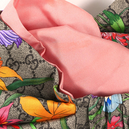 Gucci Silk Monogram Flora Print Headband M Pink 5 of 5