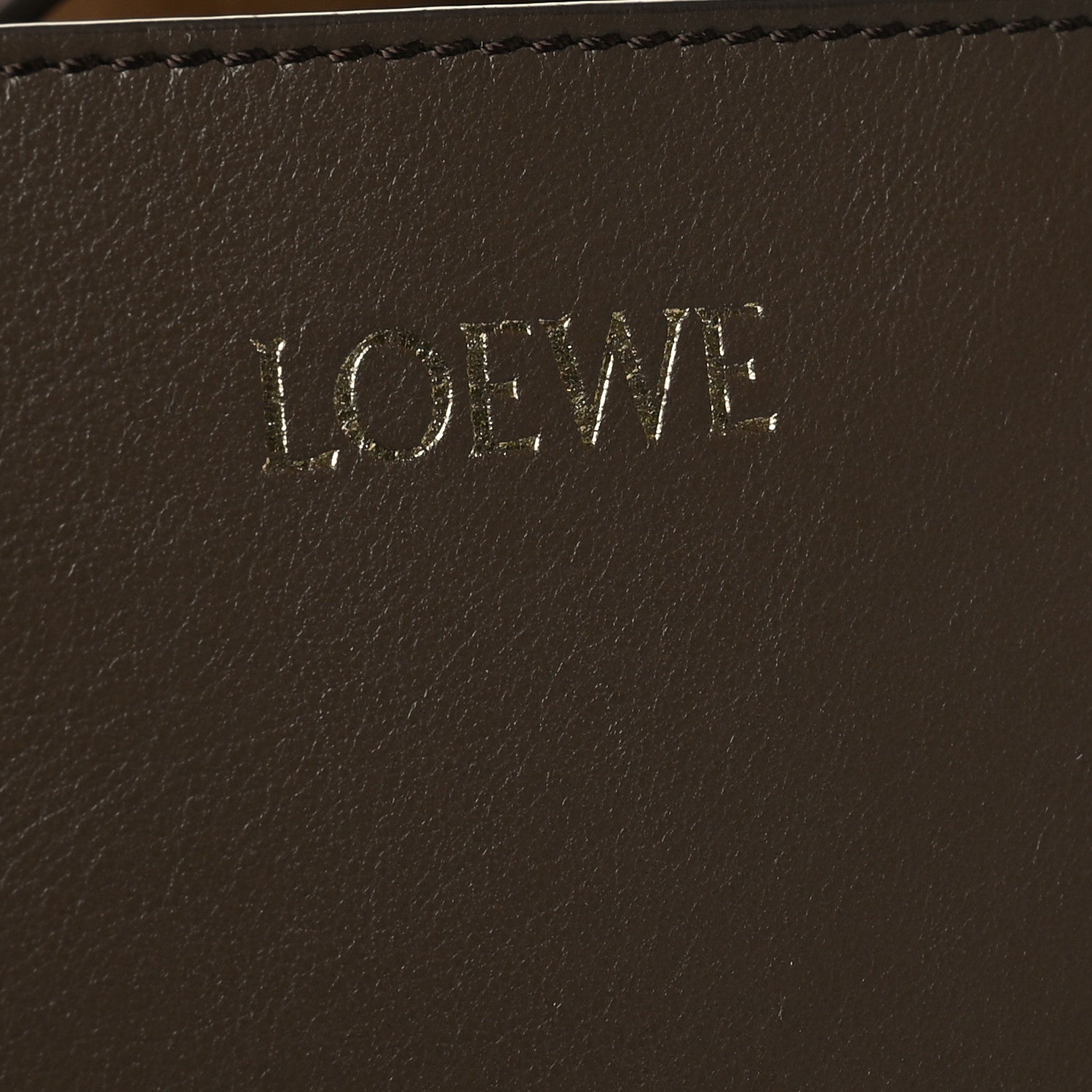 Loewe Shiny Calfskin Large Puzzle Fold Tote Khaki Green 7 of 13