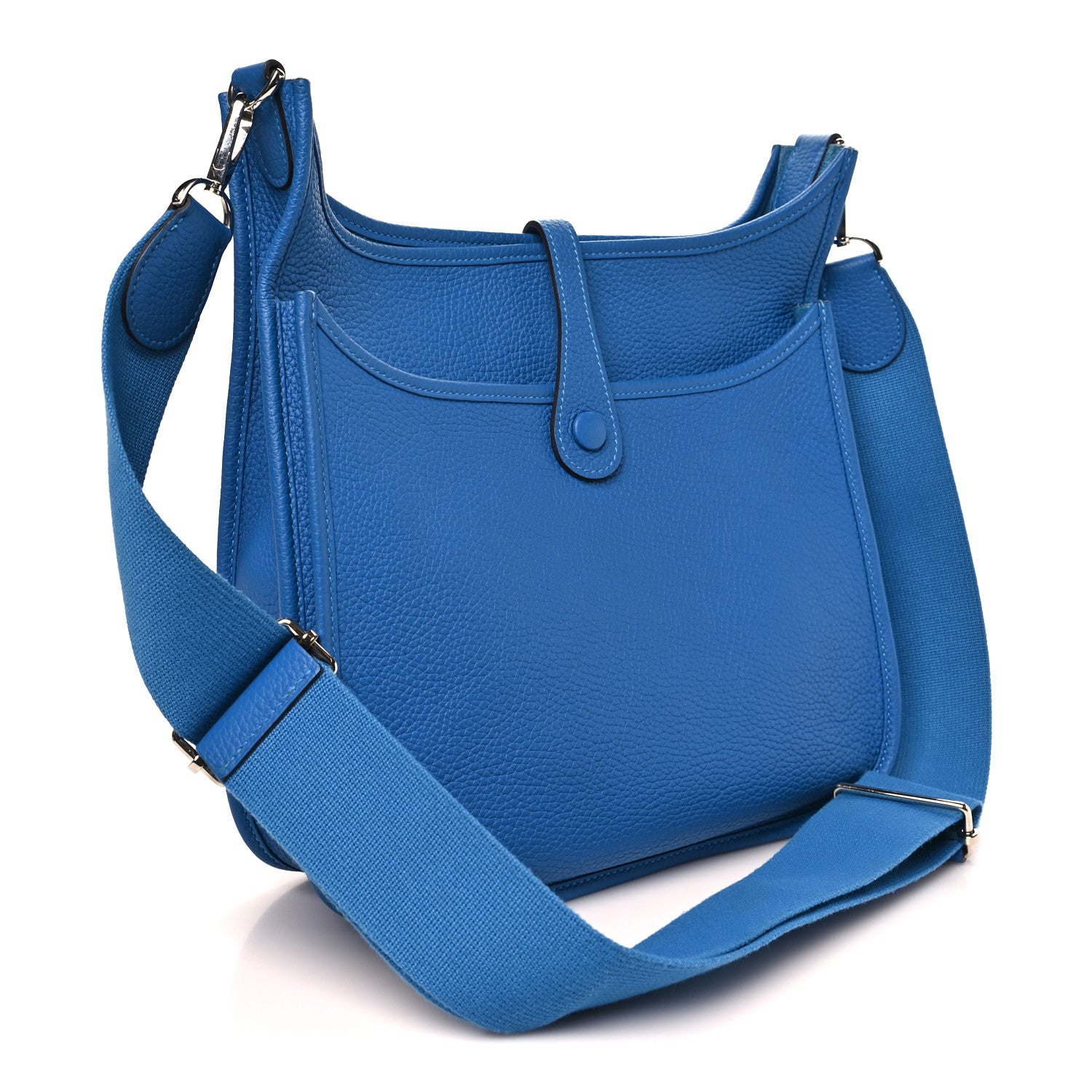 Hermes Taurillon Clemence Evelyne III PM Bleu Frida 3 of 10