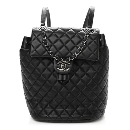 Chanel Lambskin Quilted Small Urban Spirit Backpack Black 1 of 10