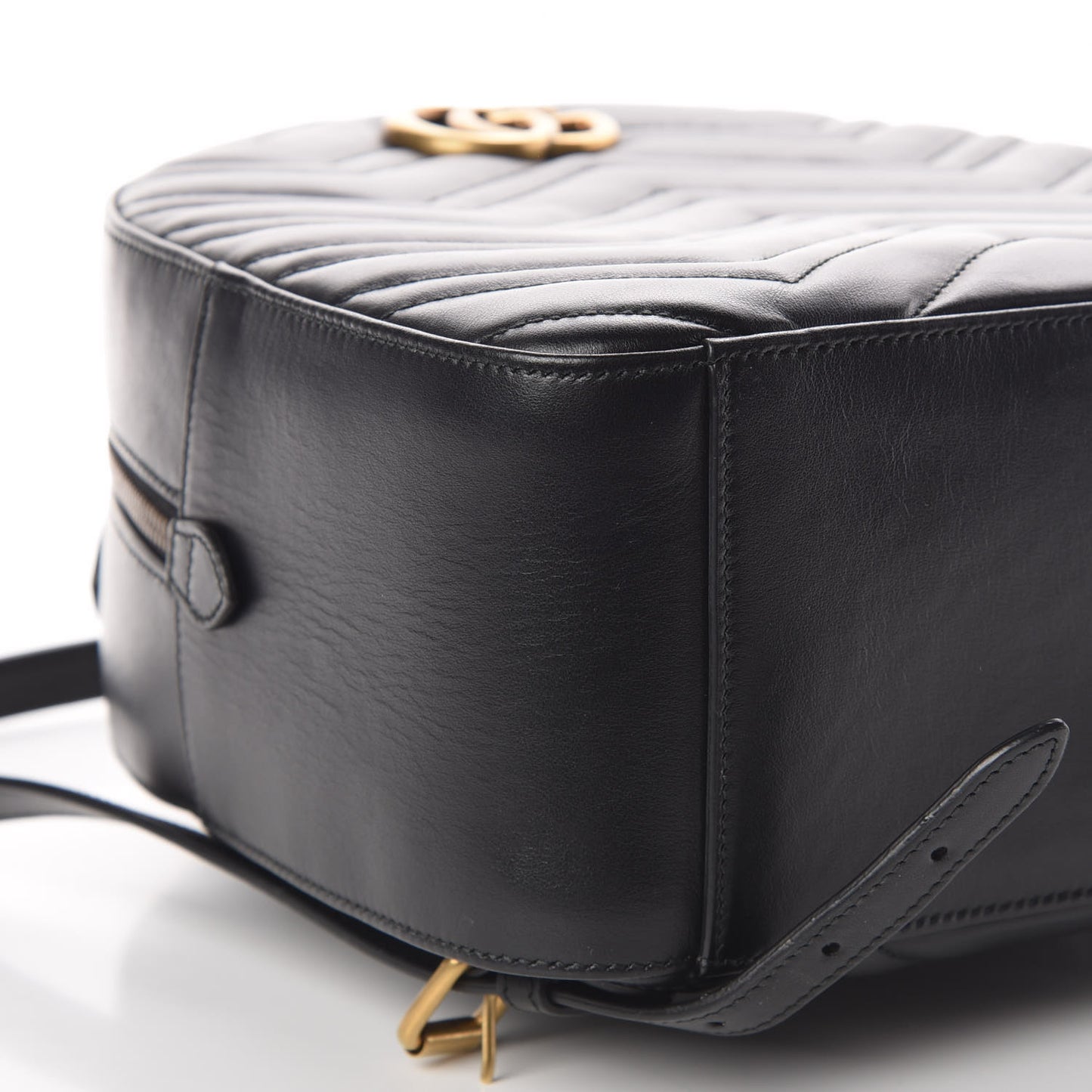 Calfskin Matelasse GG Marmont Backpack Black