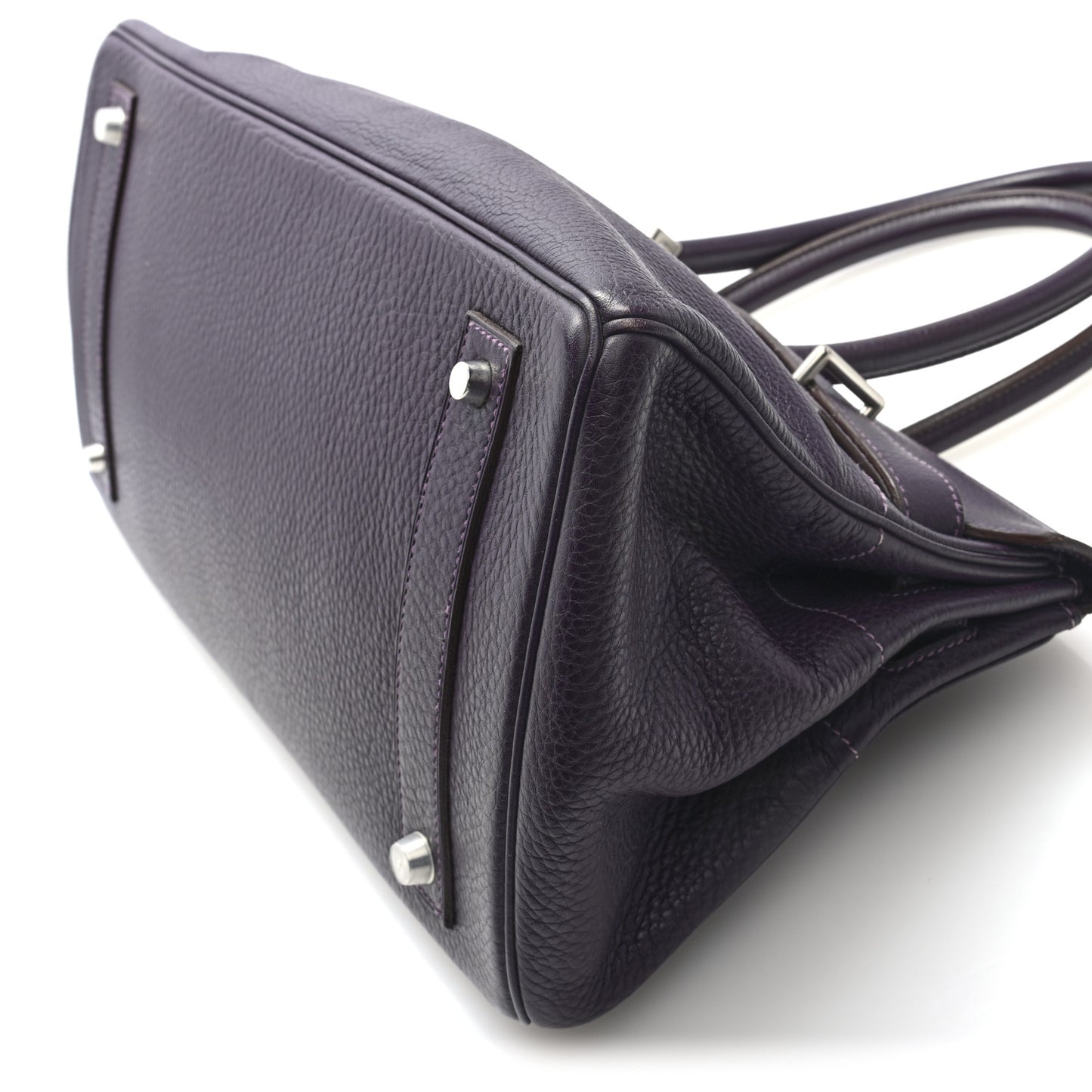 Taurillon Clemence JPG Birkin 42 Raisin