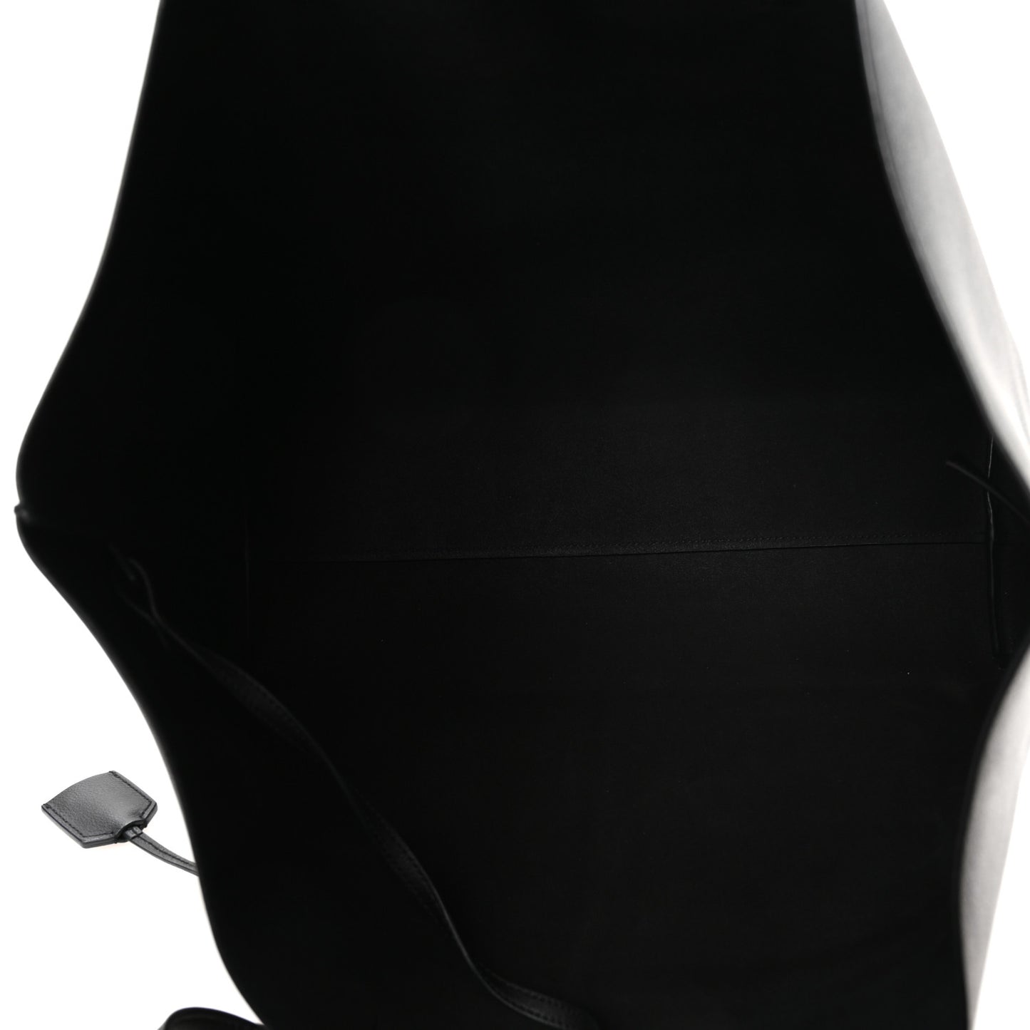Calfskin Large Shopping Tote Black