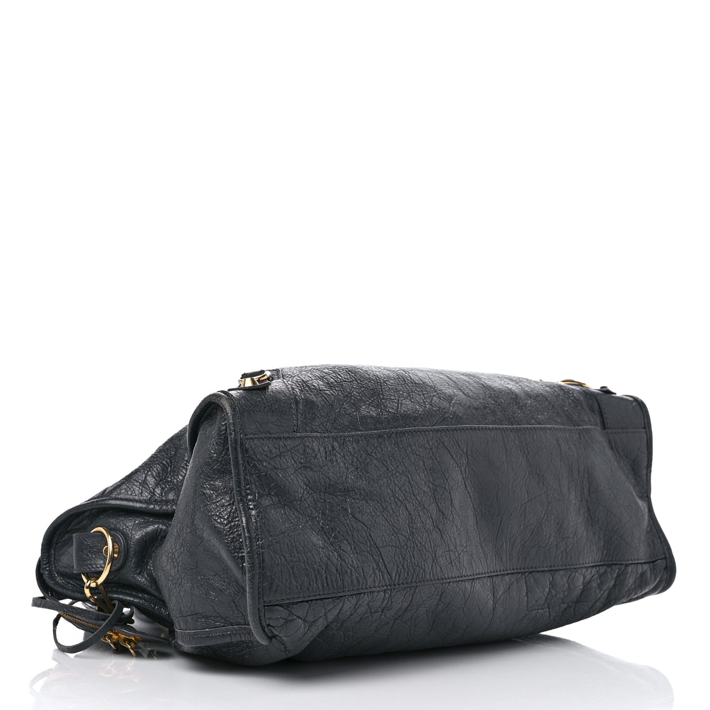 Agneau Classic Gold Hardware City Gris Fossile Anthracite