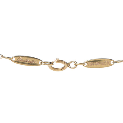 Tiffany 18K Yellow Gold 22mm Elsa Peretti Open Heart Pendant Necklace 5 of 6