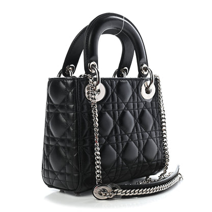 Christian Dior Lambskin Cannage Mini Lady Dior Black 3 of 8