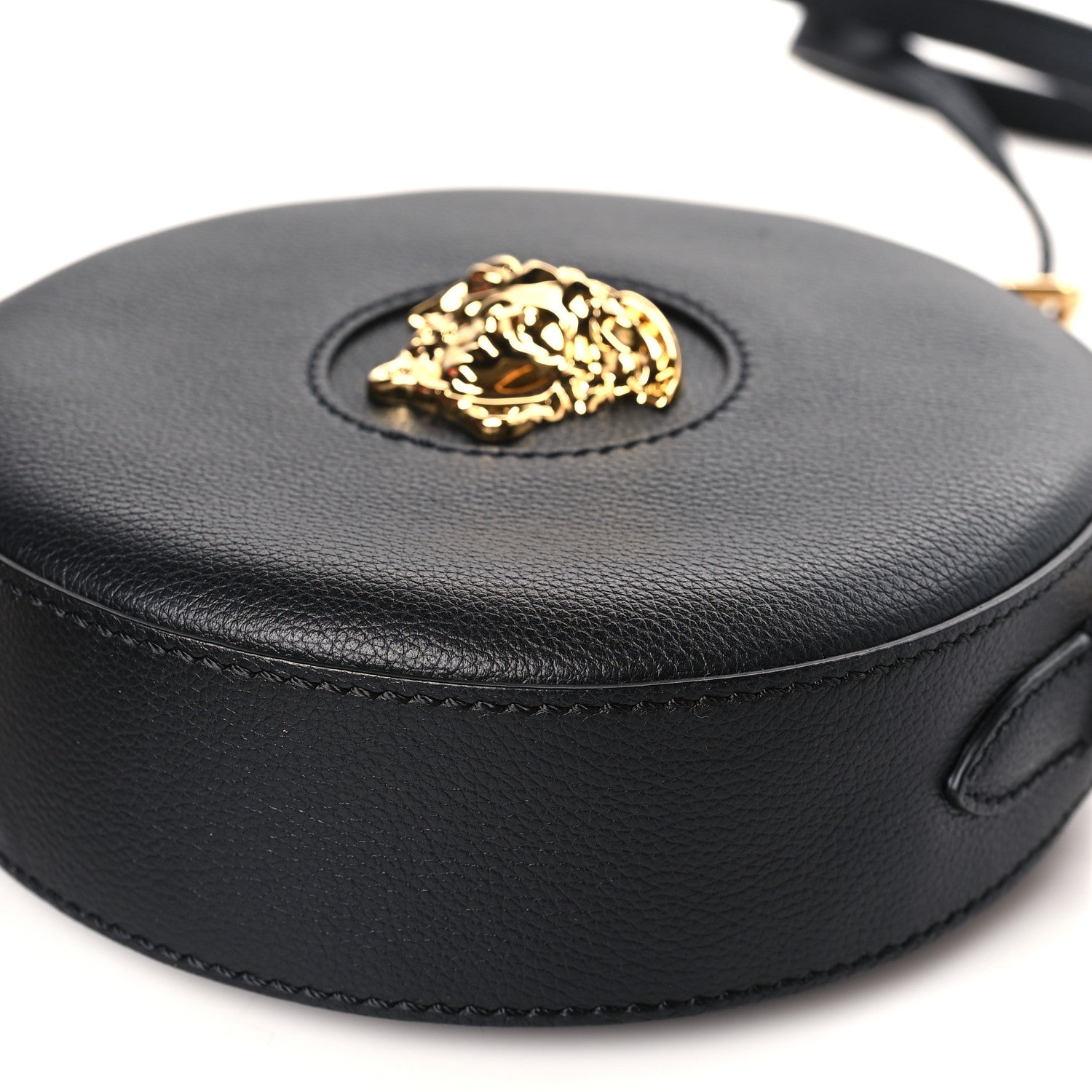 Versace Calfskin La Medusa Round Camera Bag Black 8 of 8