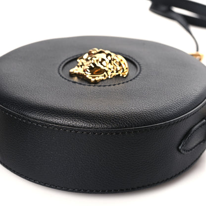 Versace Calfskin La Medusa Round Camera Bag Black 8 of 8