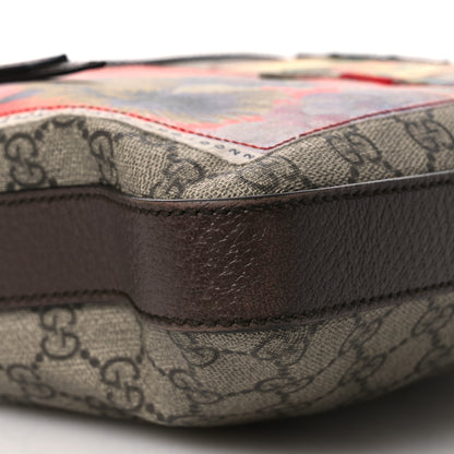 Gucci Soft GG Supreme Monogram Courrier Web Medium Flat Messenger Bag Beige New Acero Multicolor 9 of 15