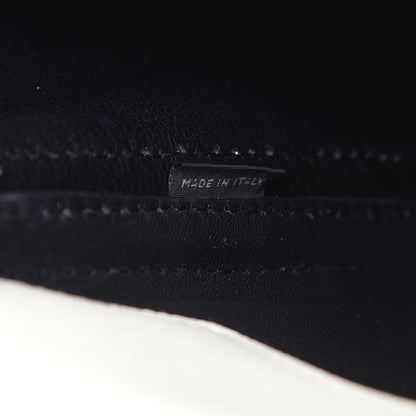 Prada Saffiano Cuir Small Double Bag White Black 7 of 15