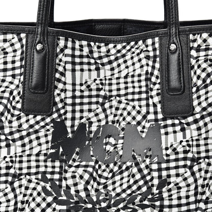 MCM Visetos Medium Liz Reversible Shopper Tote Black 11 of 17