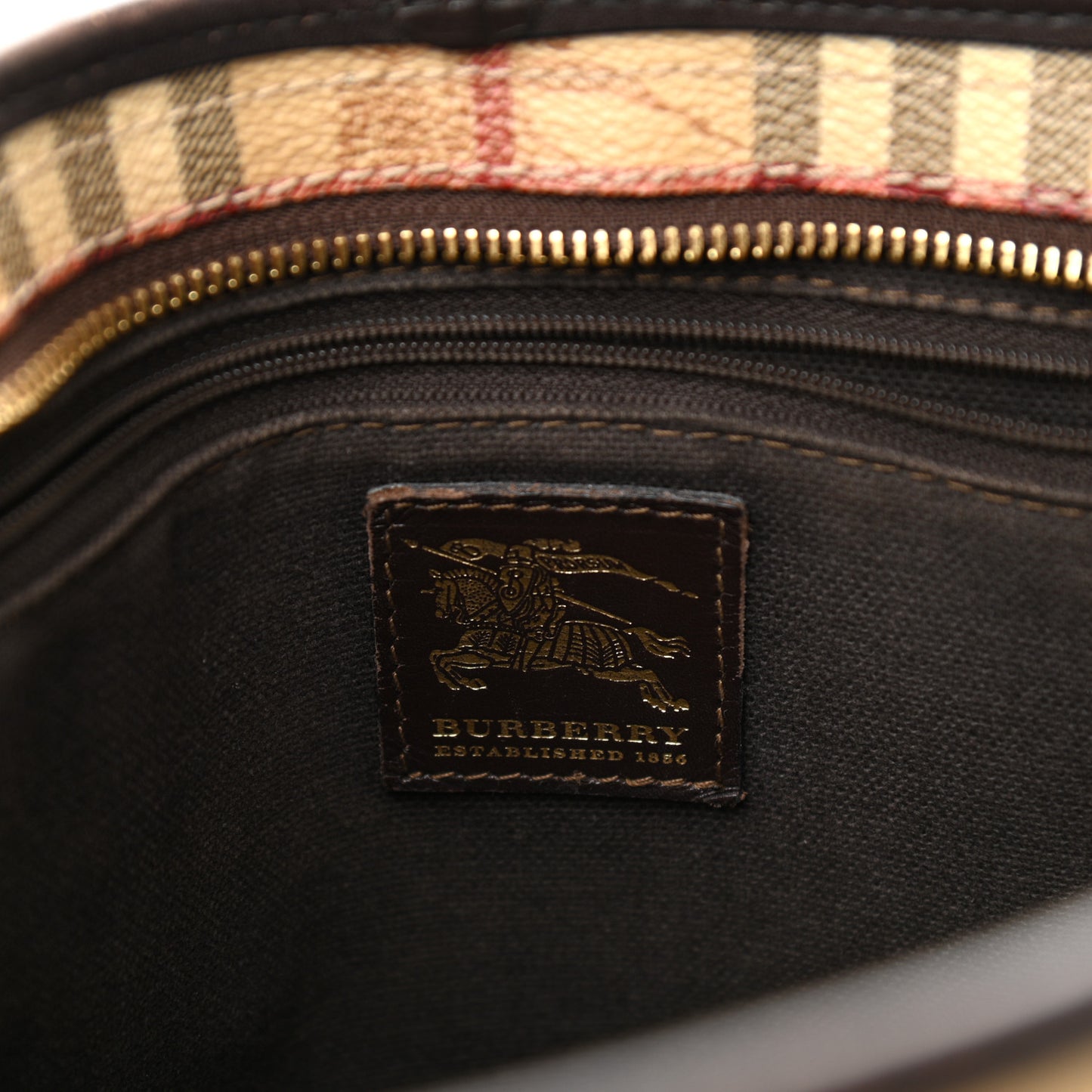 Haymarket Check Medium Regent Tote Chocolate