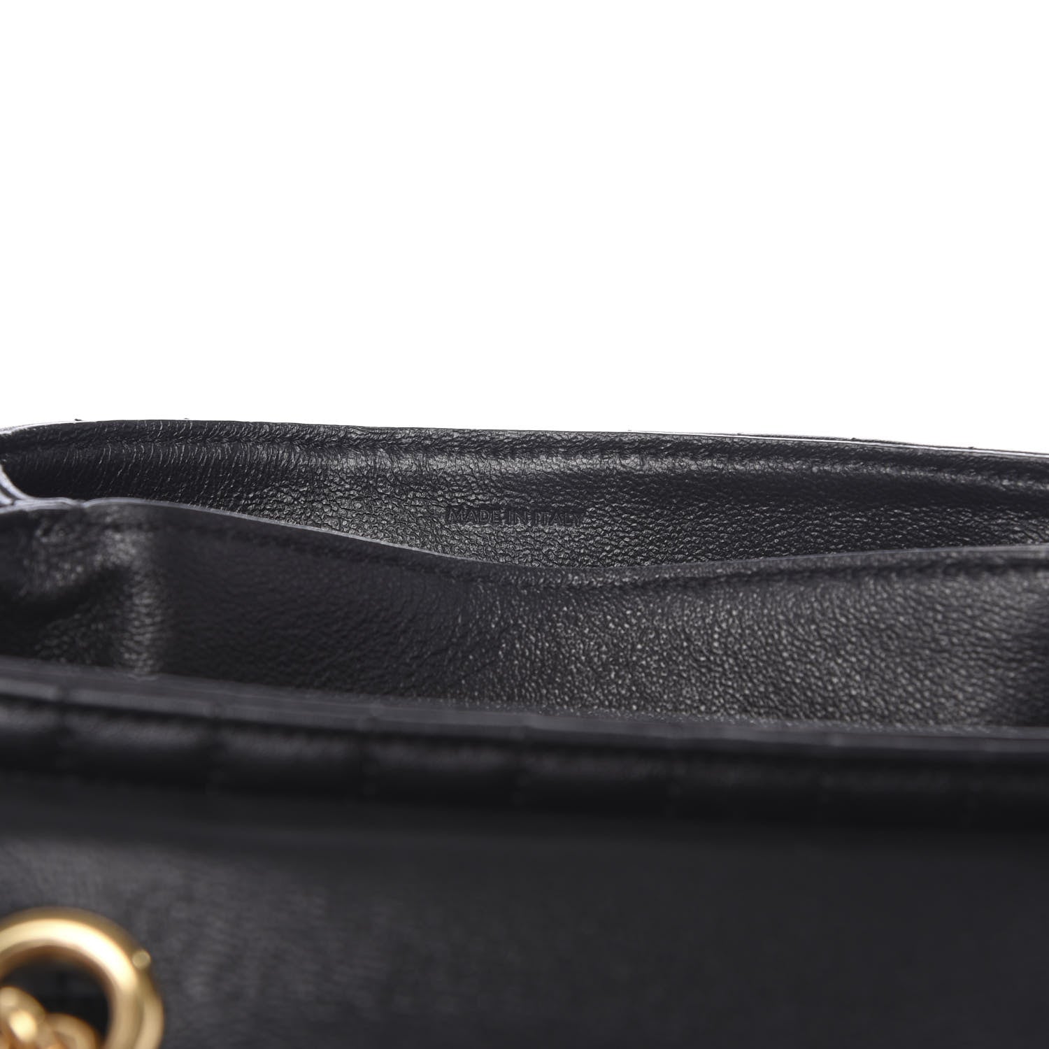 Celine Calfskin Quilted Small C Bag Black 6 of 9